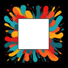 Photocall colorful frame photo