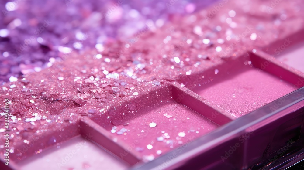 Wall mural palette pink glitter