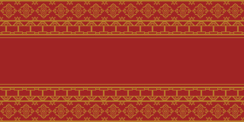 Elegant Textile Border with Floral Motif.Vintage Textile Border for Classic Designs.Colorful Textile Border with Geometric Patterns