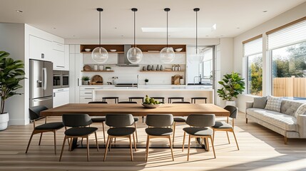 Fototapeta premium sleek nice home interior