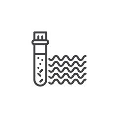 Water Test Kit line icon