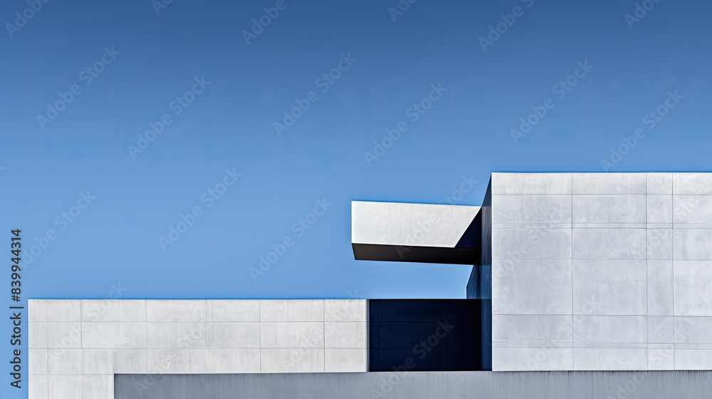 Wall mural modern grey blue background