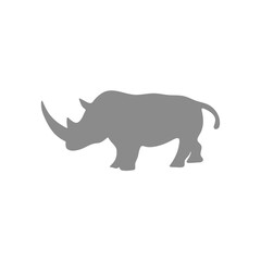 Rhino silhouette illustration 