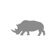 Rhino silhouette illustration 