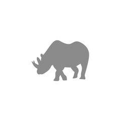 Rhino silhouette illustration 