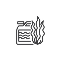 Pool Algae Treatment line icon