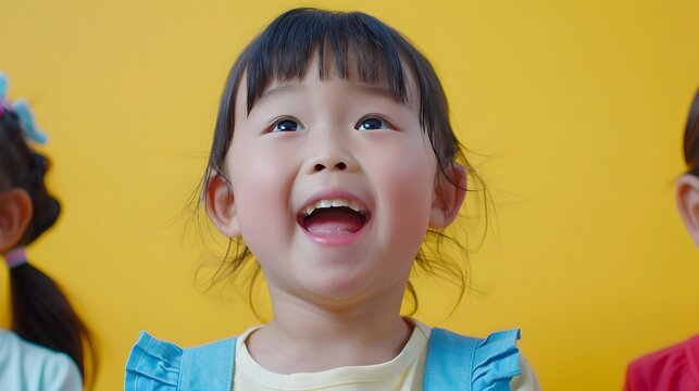 歌う日本人の子供