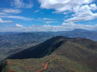 landscape with sky in New caledonia 