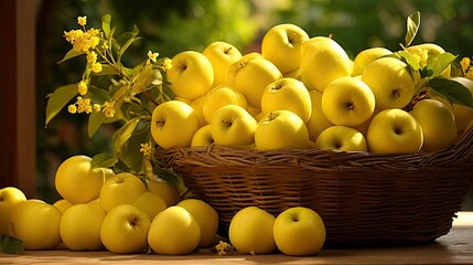 abundance golden delicious apples