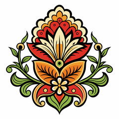  vintage style featuring floral shapes and ornaments vector