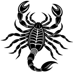 scorpion silhouette vector illustration svg
