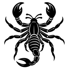 scorpion silhouette vector illustration svg