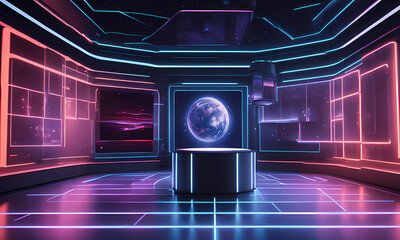 Technology graphs and holograms, technology houses, technology related stuff 