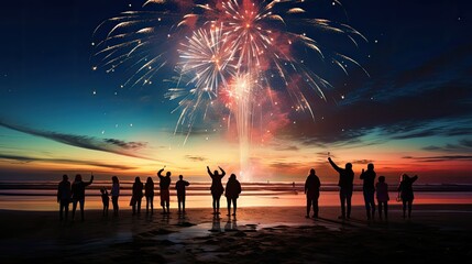 gather fireworks star