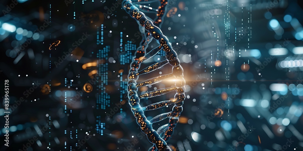 Aufkleber Advanced DNA sequencing with automated technology