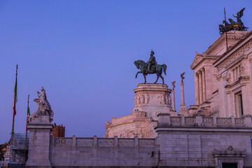 Vittoriano, the landmark of Rome Italy