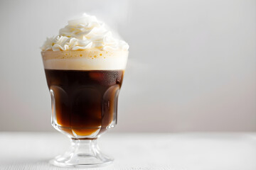 An Irish coffee