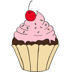 cake with cherry