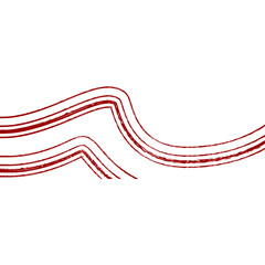 Fototapeta premium Brush Wavy Footer