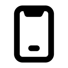 device smartphone solid ui icon
