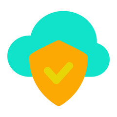 Cloud security icon