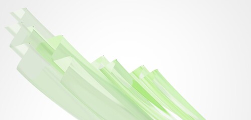 Fototapeta premium Clear acrylic background many colors 3D illustrations