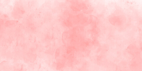 Obraz premium pink background with space watercolor sky and cloudy 
