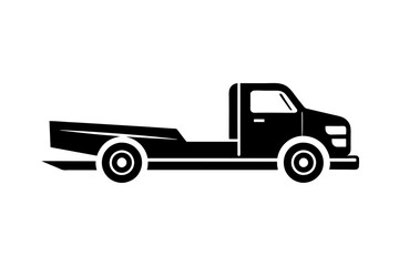 towing truck logo design vector on white background illustration 