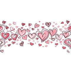 valentine background with hearts 