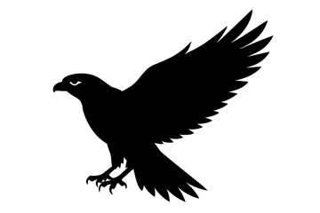 black crow silhouette vector illustration