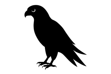 black crow silhouette vector illustration