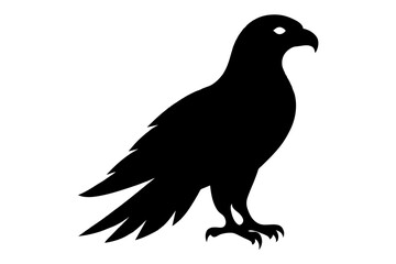 black crow silhouette vector illustration