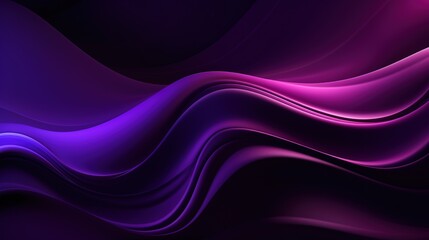 Fototapeta premium Purple grainy gradient wave abstract shape black background