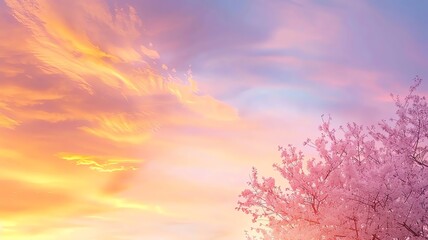 A beautiful shot of cherry blossoms in full bloom