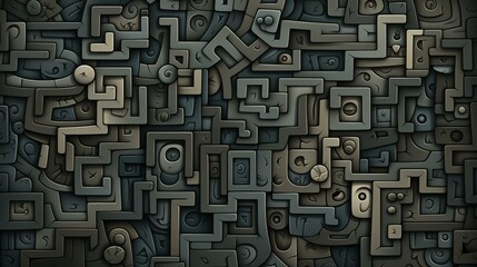 Get lost in an intricate labyrinth texture with mesmerizing mazelike patterns in high definition quality.