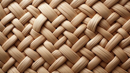 Detailed flat illustration of intricate rattan weave texture in high resolution with natural tones.