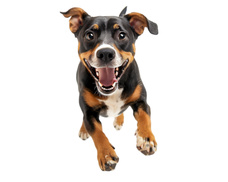 Dog isolated on white