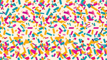 seamless pattern retro Bright and colorful confetti