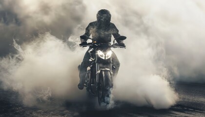 motocross rider on a motorcycle