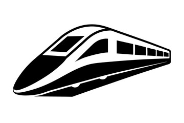 train silhouette vector illustration