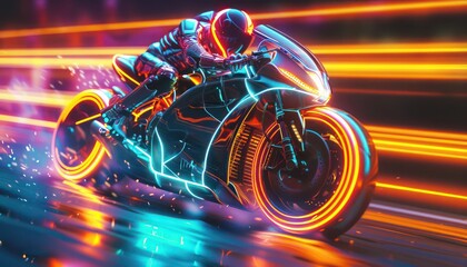 background with a motorcycle