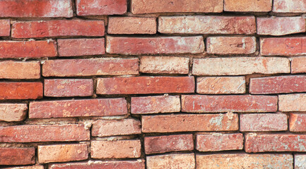 Old brick wall as an abstract background. Texture