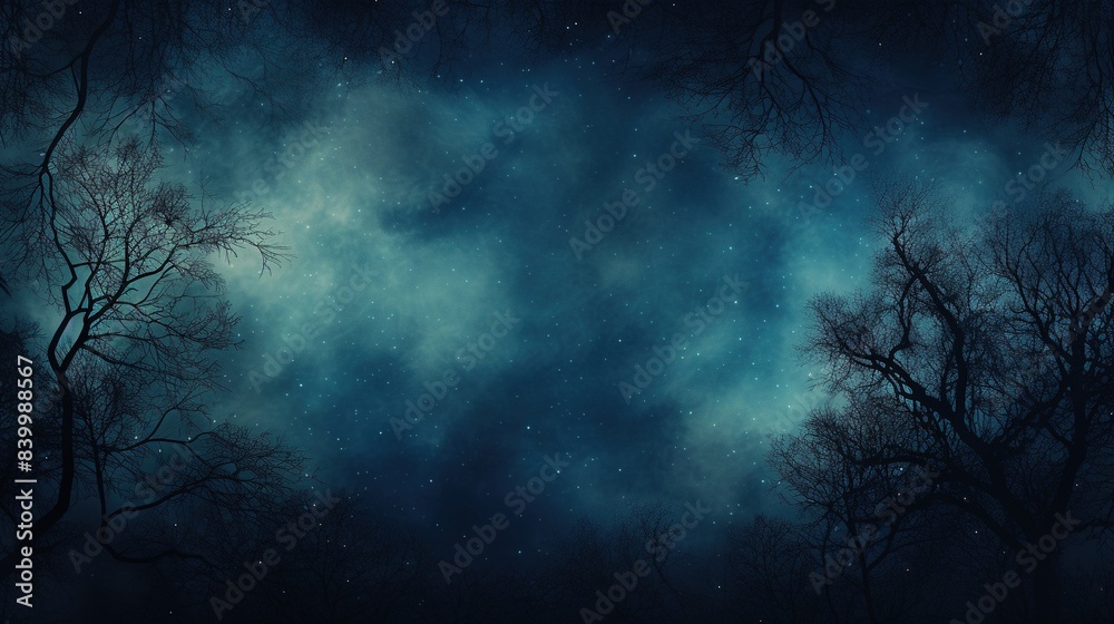 Wall mural blue black gradient background grainy noise texture backdrop abstract poster banner header design