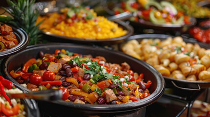 Obraz premium Enjoy a festive array of authentic Mexican street eats