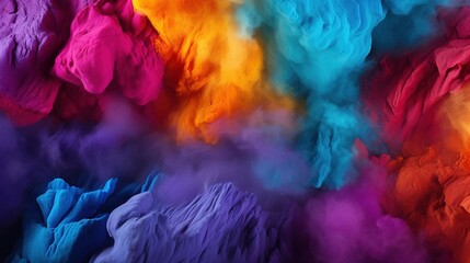 Fototapeta premium colorful dye powders in bright and vibrant colors with copy space for banners and backgrounds