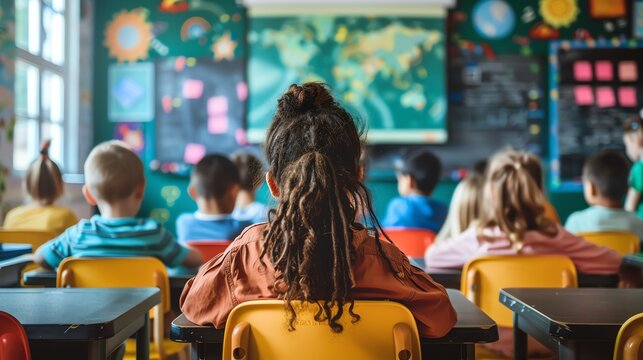 K-12 education with remote learning tools, interactive lessons, digital textbooks, and multimedia content