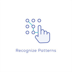 Machine Learning Pattern Recognition Icon (If relevant) -Predictive Analytics Icon -Market Trend Analysis Icon -Pattern Recognition Icon -Data Analysis Icon (Broader term) -Trend Detection Icon