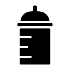 Baby Bottle solid icon design