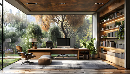 Fototapeta premium interior of a home office