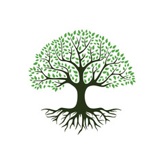 Fototapeta premium Tree of life logo design vector template